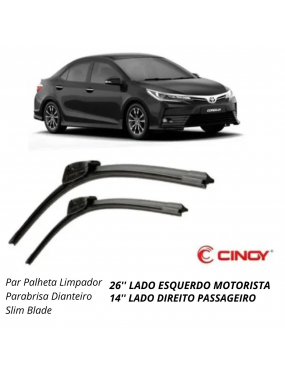 PALHETA LIMPADOR PARABRISA DIANTEIRO SLIM BLADE CINOY