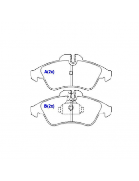 Jogo Pastilha de Freio Dianteira Sprinter 311/312 I Bendix..